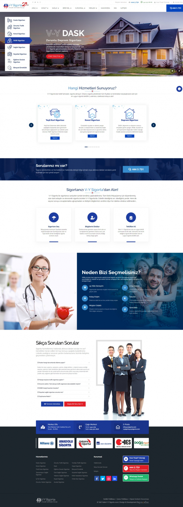 Kurumsal Site vysigorta.com Web Site Tasarımı & Yazılımı