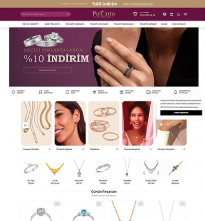 Mücevher & Takı E-Ticaret Konsepti #1